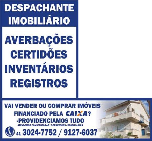 Foto 1 - Despachante imobiliario-curitiba